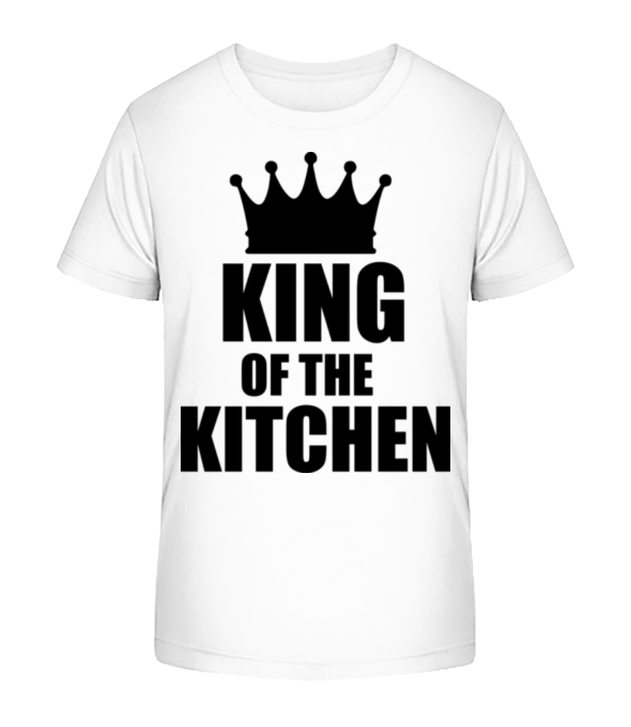 Aperçu: King Of The Kitchen - T-shirt bio Enfant Stanley Stella 2.0 - Blanc - Devant