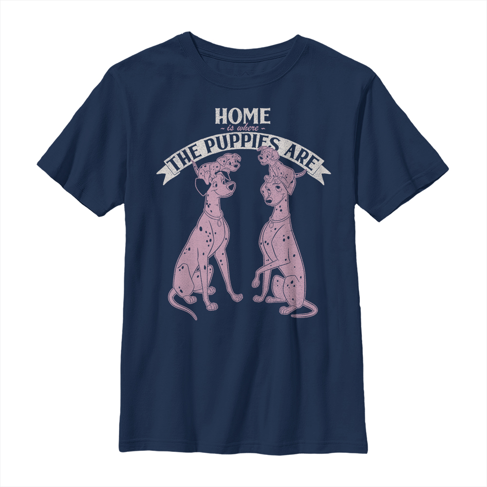 Disney Classics - Les 101 Dalmatiens - Photo de groupe Home Sweet Dogs - Enfant T-shirt