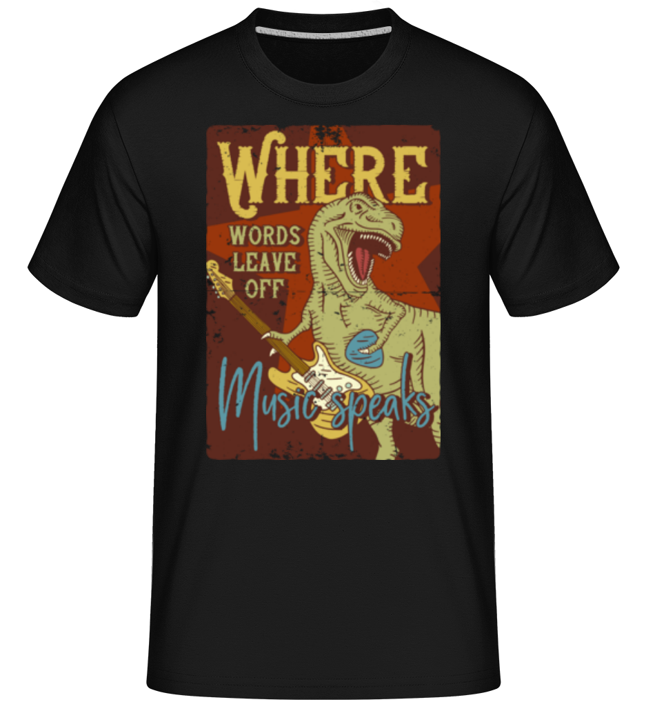 Music Speaks Dino ·  T-Shirt Shirtinator homme