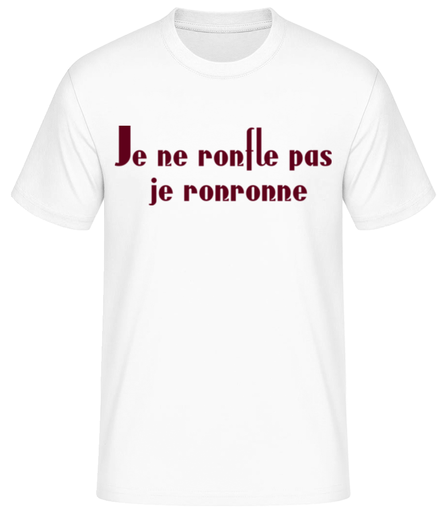 Je Ne Ronfle Pas Je Ronronne · T-shirt standard Homme