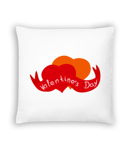 Aperçu: Logo Saint Valentin - Coussin - Blanc - Devant