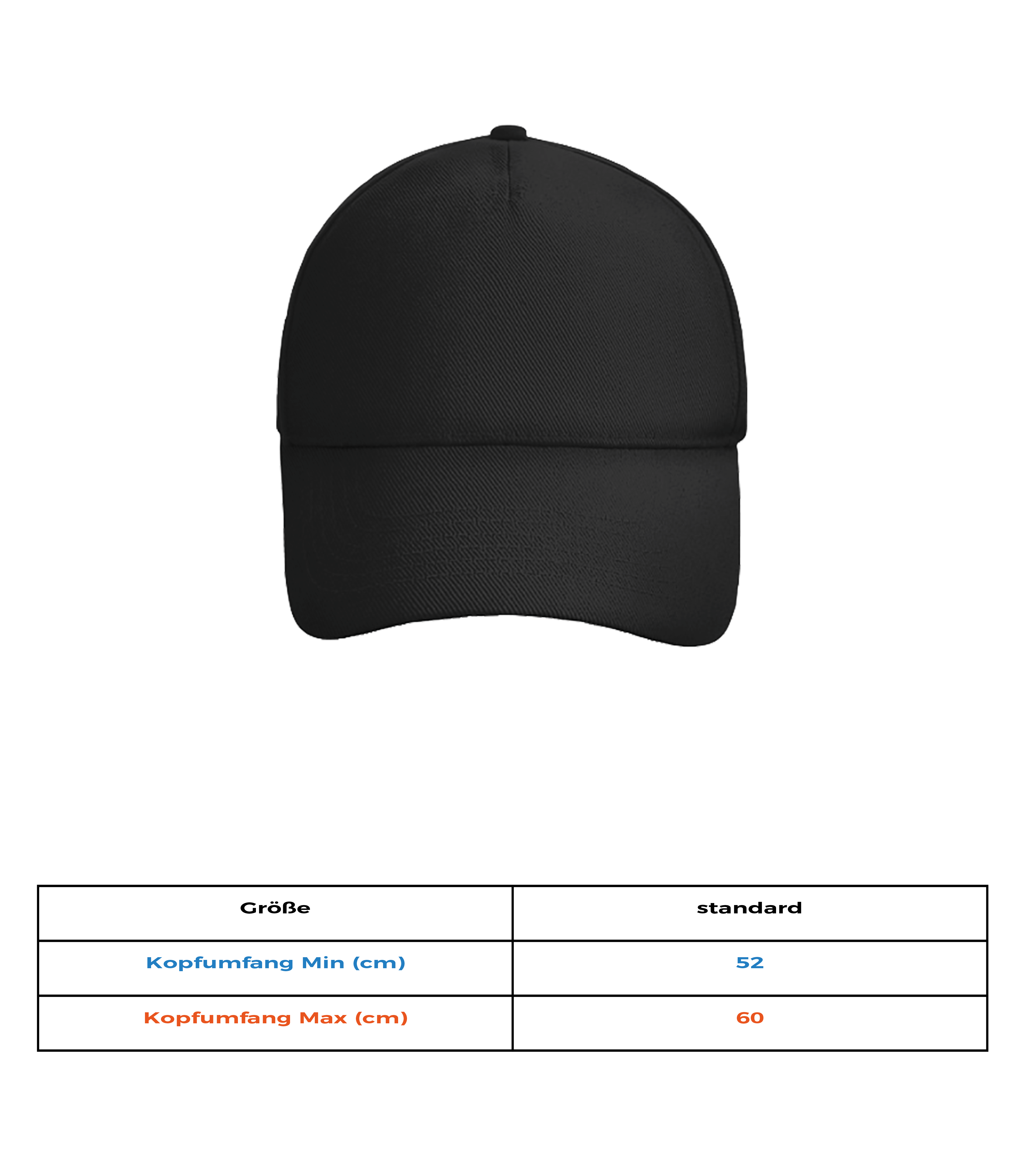 'Porsche 911 GT3 RS (992)' Silhouette - Casquette de baseball ajustable - Tableau des tailles