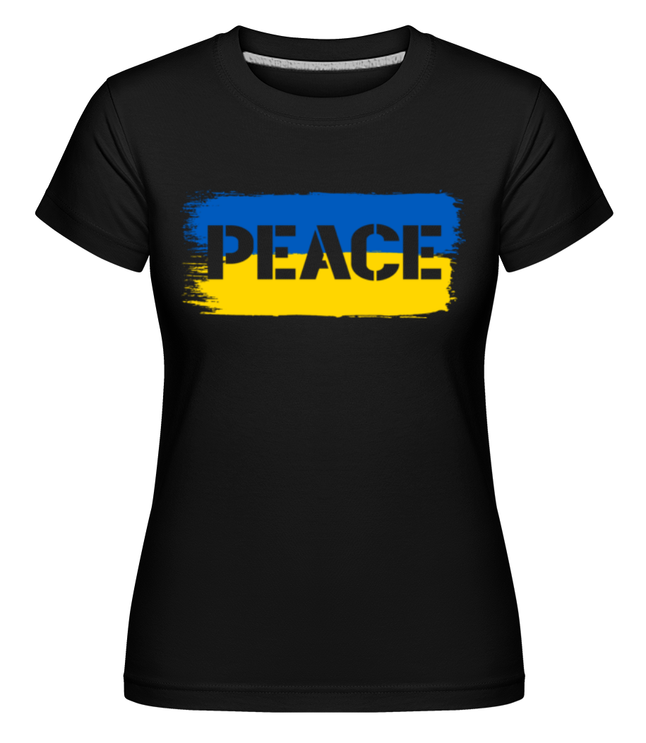 Drapeau de la paix en Ukraine ·  T-shirt Shirtinator femme