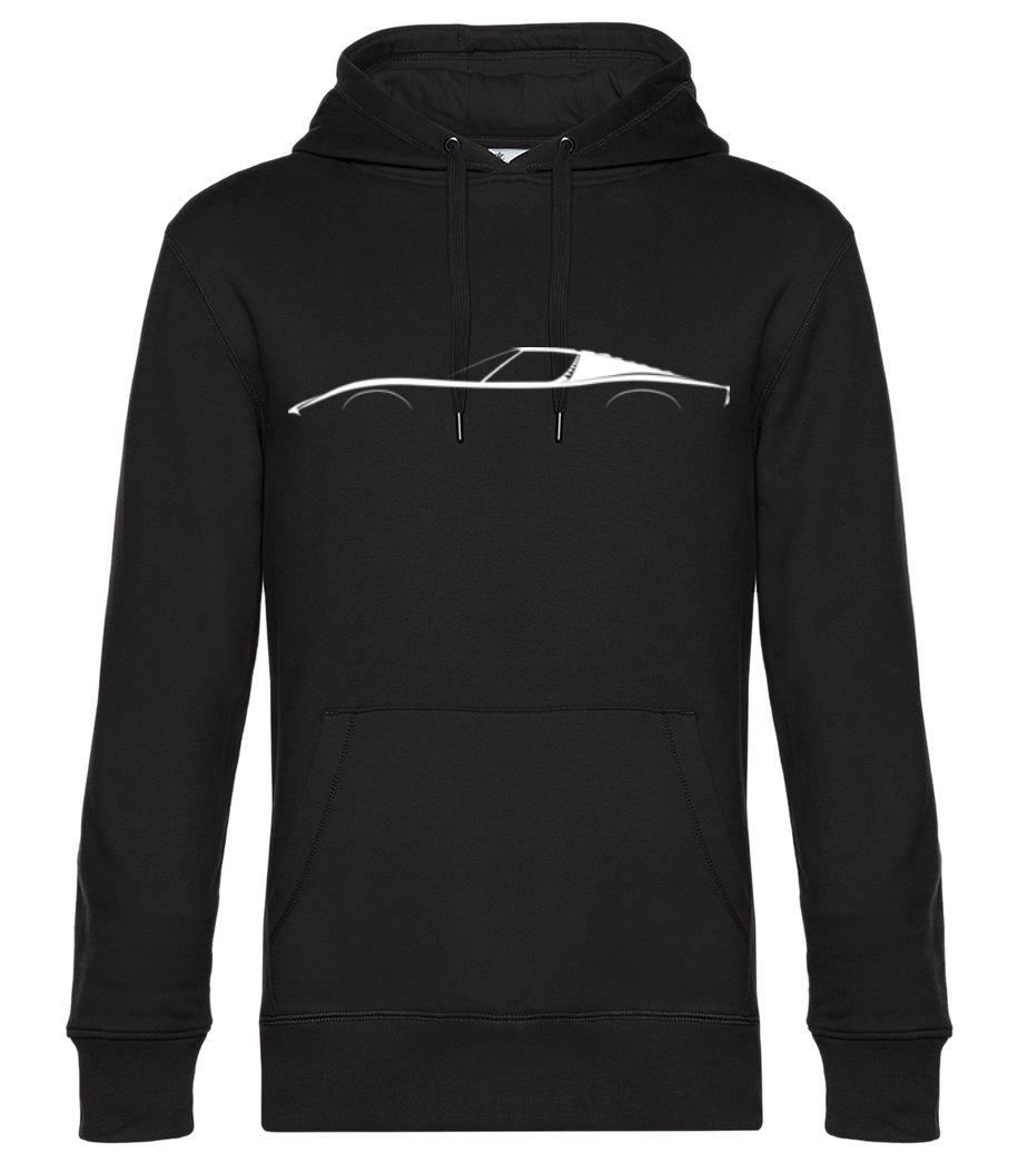 Aperçu: 'Lamborghini Miura' Silhouette - Sweat à capuche premium Unisexe - Noir - Devant