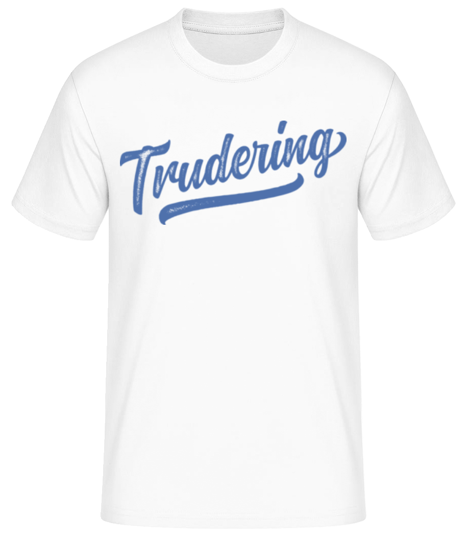 Vorschau: Trudering Swoosh - Männer Basic T-Shirt - Weiß - Vorne