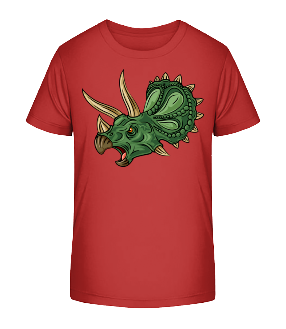 Dinosaur Comic - T-shirt bio Enfant Stanley Stella 2.0 - Rouge - Devant