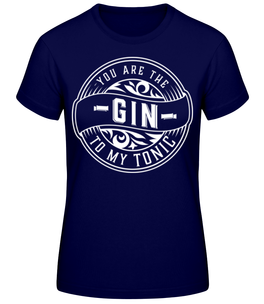 Gin To My Tonic - T-shirt standard Femme - Bleu marine - Devant
