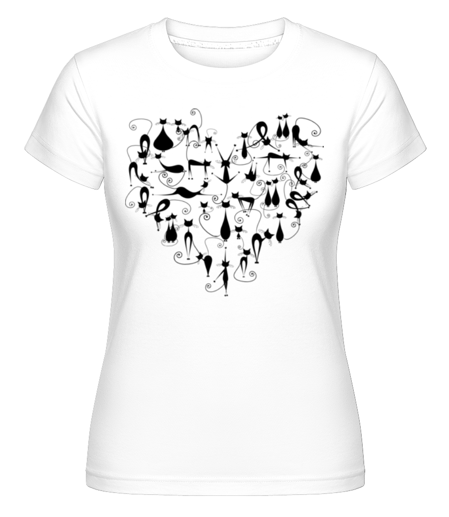 Cat Heart ·  T-shirt Shirtinator femme