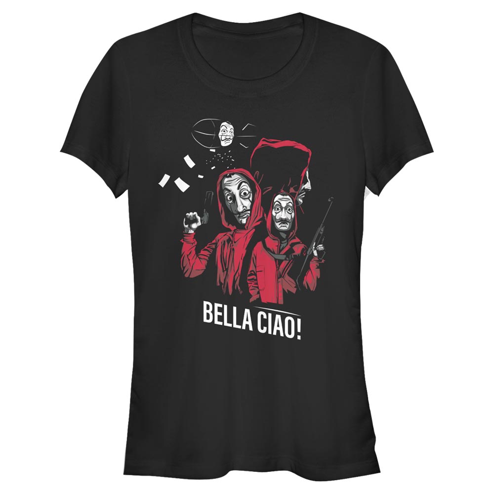 Netflix - La casa de papel - Photo de groupe Masked Zeppelin Group - Femme T-shirt