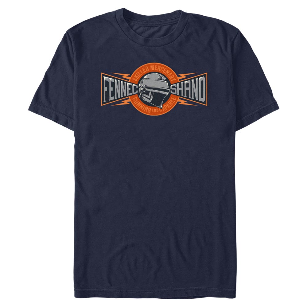 Star Wars - Book of Boba Fett - Fennec Shand Fennec Skilled Mercenary - Homme T-shirt - Bleu marine - Devant