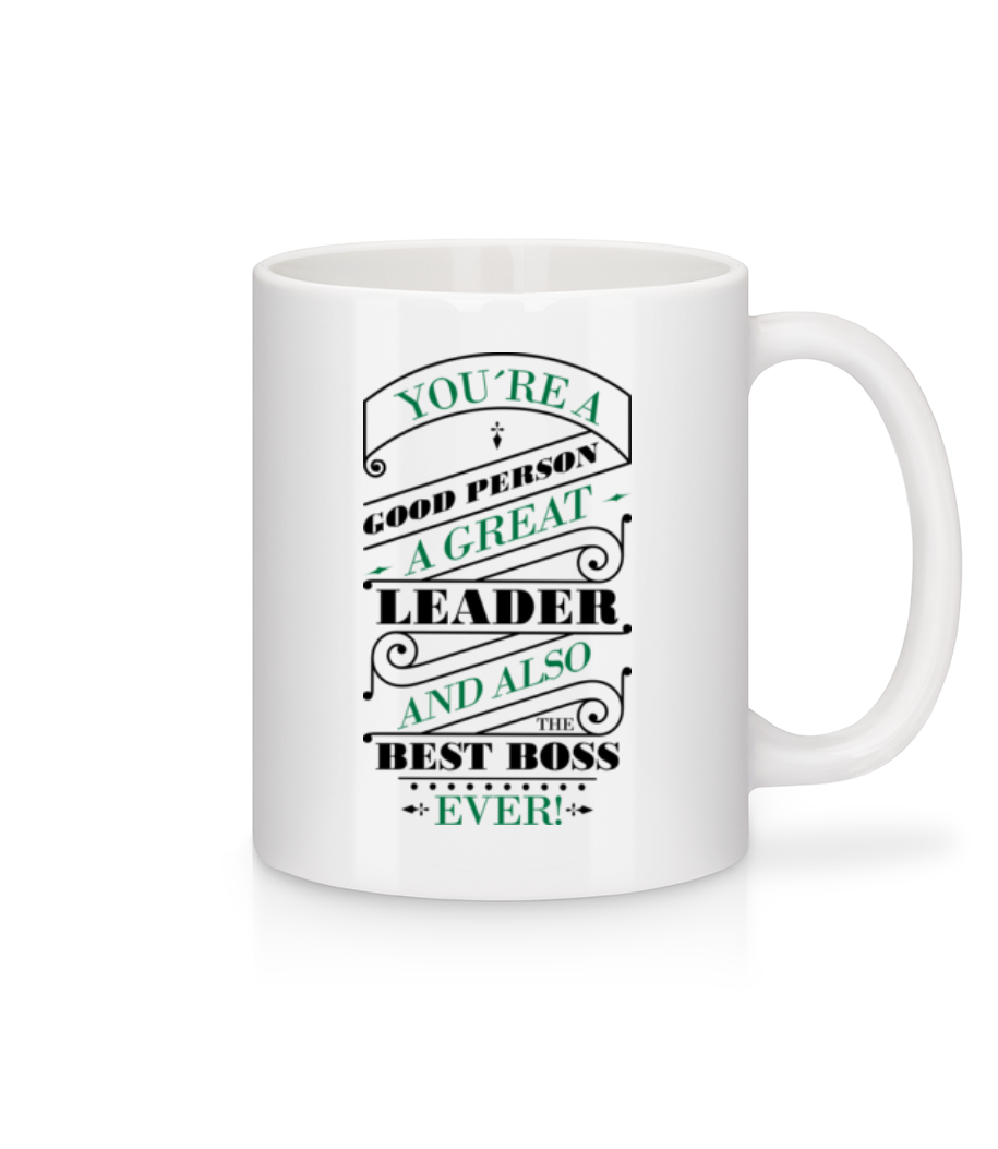 Motif Best Boss Ever · Mug en céramique blanc