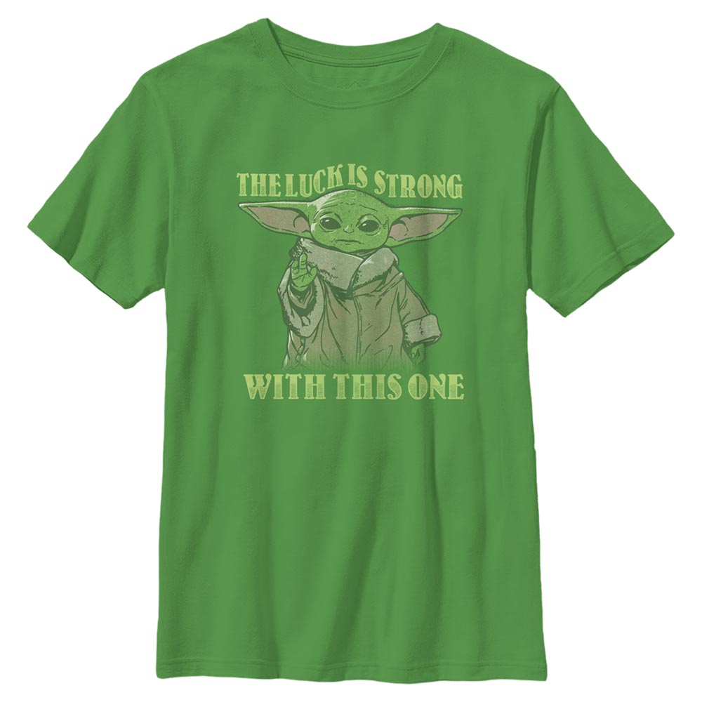 Star Wars - The Mandalorian - Grogu Strong In The Luck - St. Patrick's Day - Enfant T-shirt