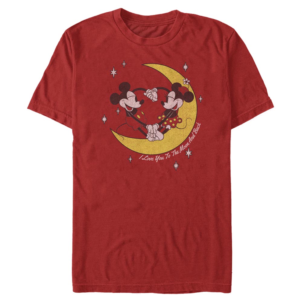 Disney Classics - Mickey Mouse - Mickey et Minnie To The Moon - Homme T-shirt