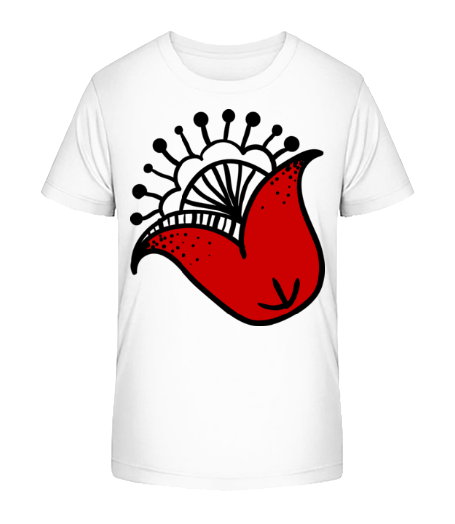 Comic De Fleur - T-shirt bio Enfant Stanley Stella 2.0 - Blanc - Devant