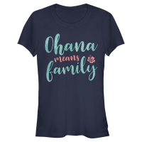 Disney Classics - Lilo & Stitch - Lilo & Stitch Ohana Script - Women's T-Shirt - Navy - Front Disney Classics - Lilo & Stitch - Lilo & Stitch Ohana Script - Women's T-Shirt - Navy - Front