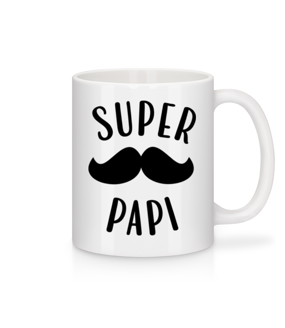 Super Papi · Mug en céramique blanc
