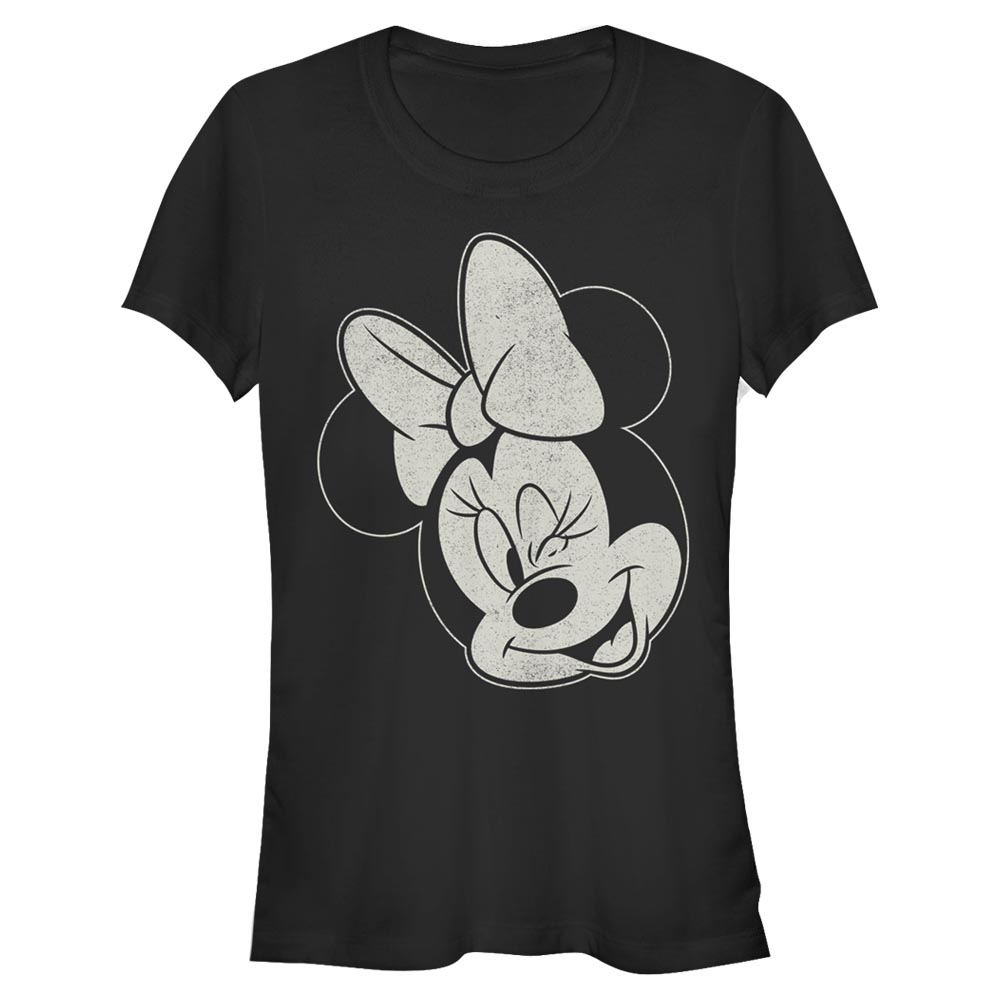 Aperçu: Disney Classics - Mickey Mouse - Minnie Mouse Minnie Wink - Femme T-shirt - Noir - Devant