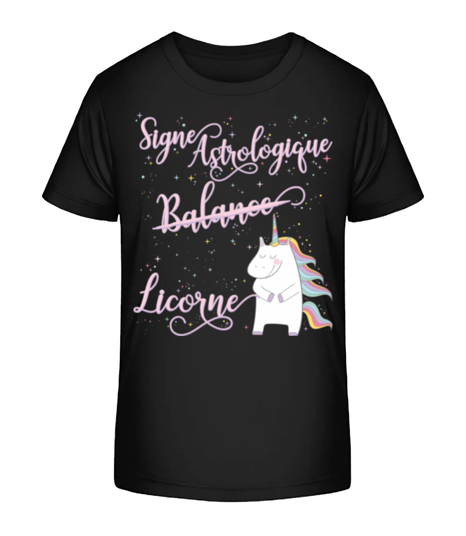 Signe Astrologique Licorne Balance · T-shirt bio Enfant Stanley Stella 2.0