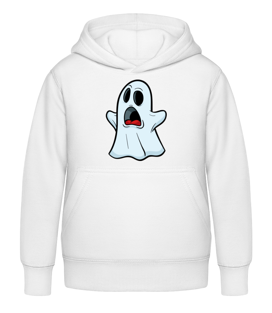 Aperçu: Esprit De Dessin Animé - Sweat à capuche Enfant - Blanc - Devant