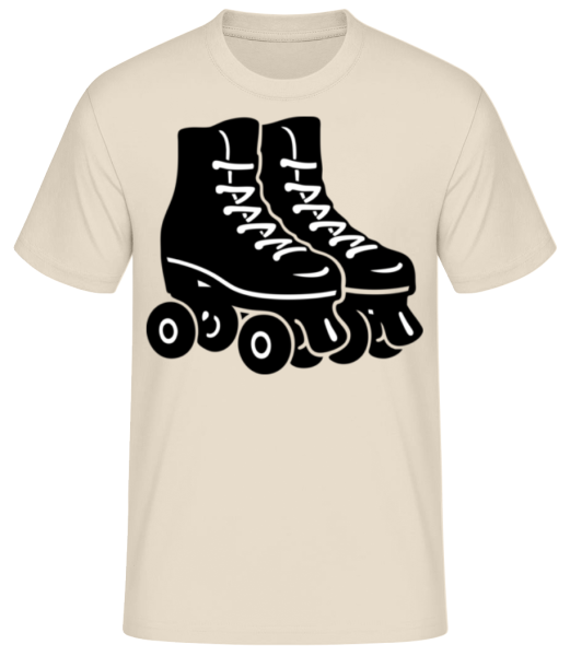 Patins à Roulettes - T-shirt standard Homme - Crème - Devant