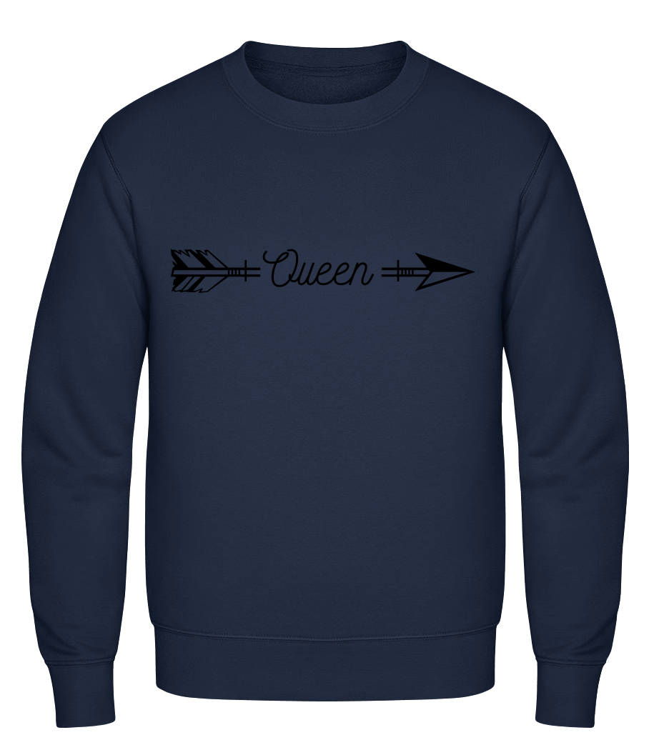 Aperçu: Queen Arrow - Sweat-shirt classique avec manches set-in - Marine - Vorn