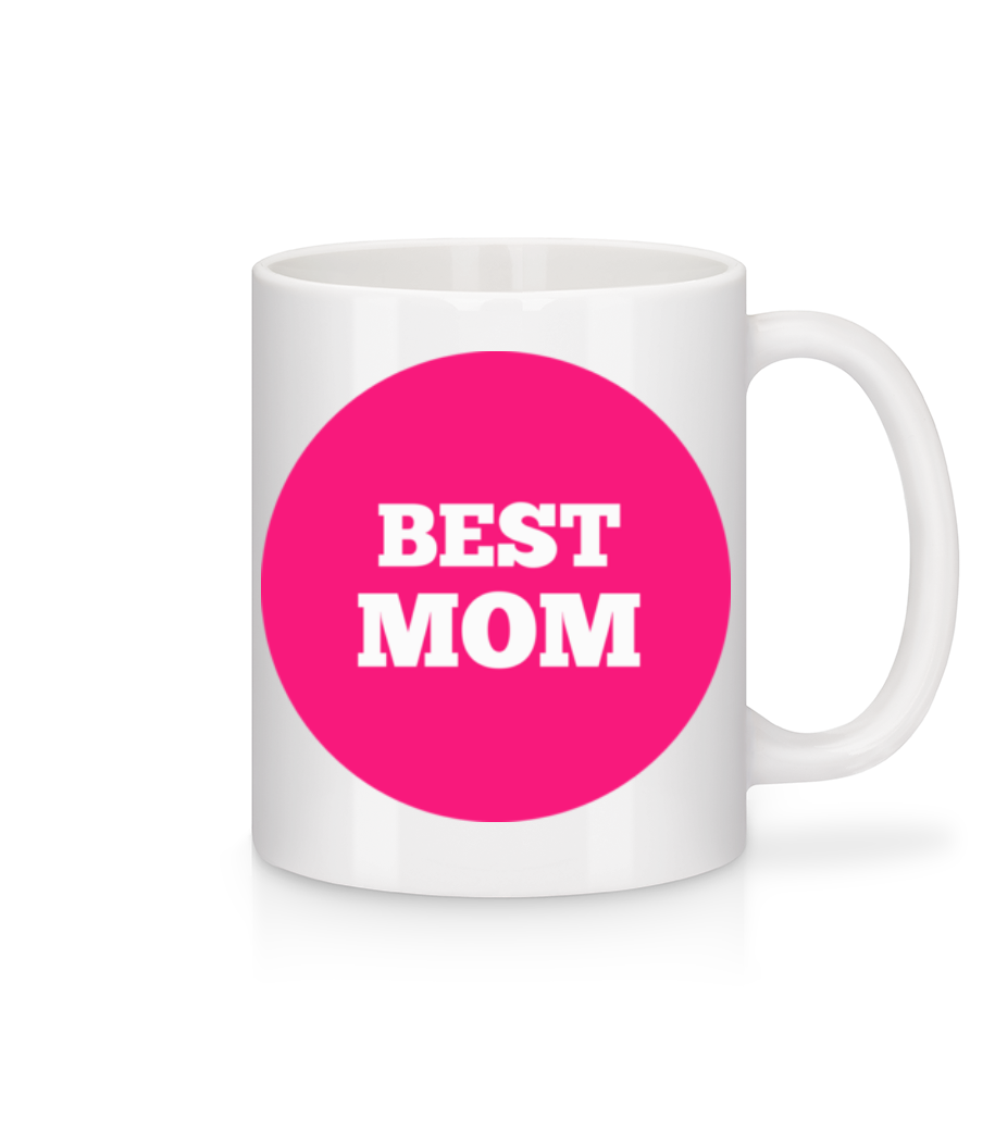 Best Mom - Mug en céramique blanc - Blanc - Devant