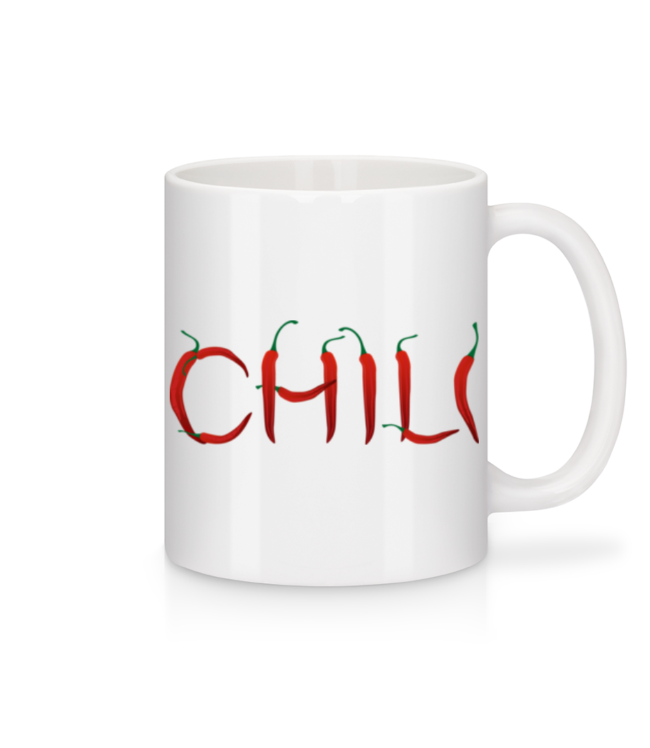 Chili - Mug en céramique blanc - Blanc - Devant