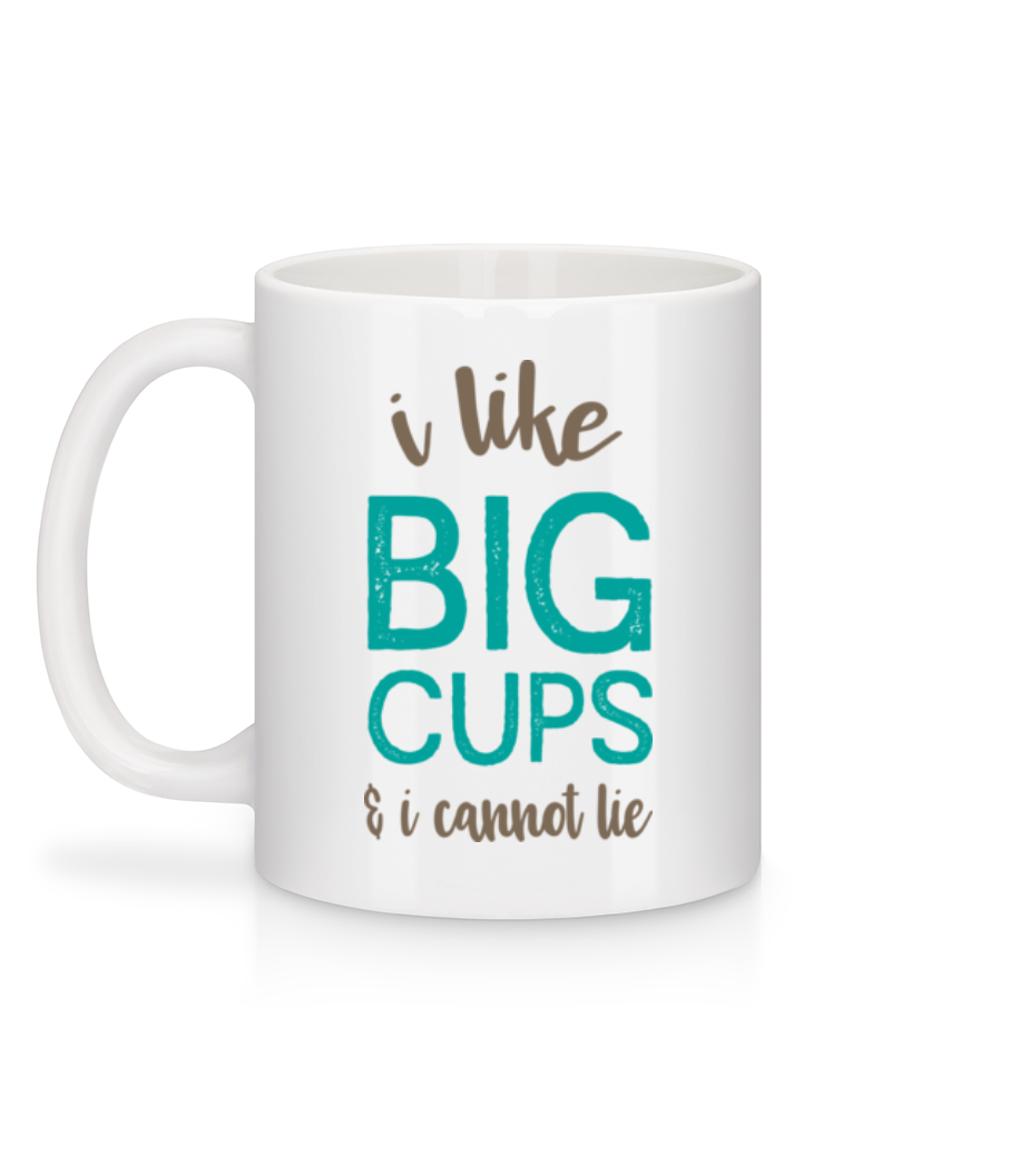I Like Big Cups - Mug en céramique blanc - Blanc - Derrière