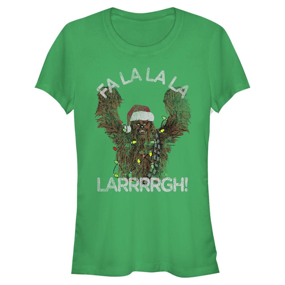 Aperçu: Star Wars - Chewbacca Fa La Larrrrgh - Christmas - Femme T-shirt - Vert irlandais - Devant