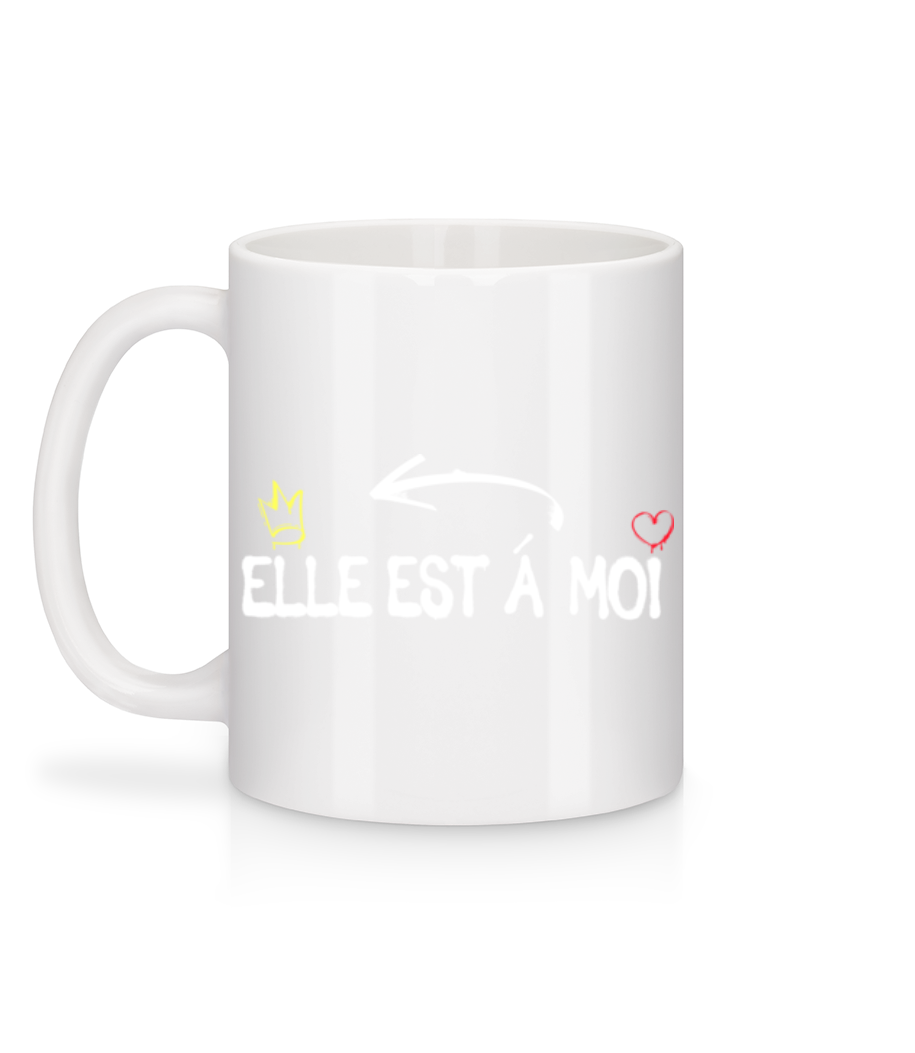Elle Est À Moi - Mug en céramique blanc - Blanc - Derrière