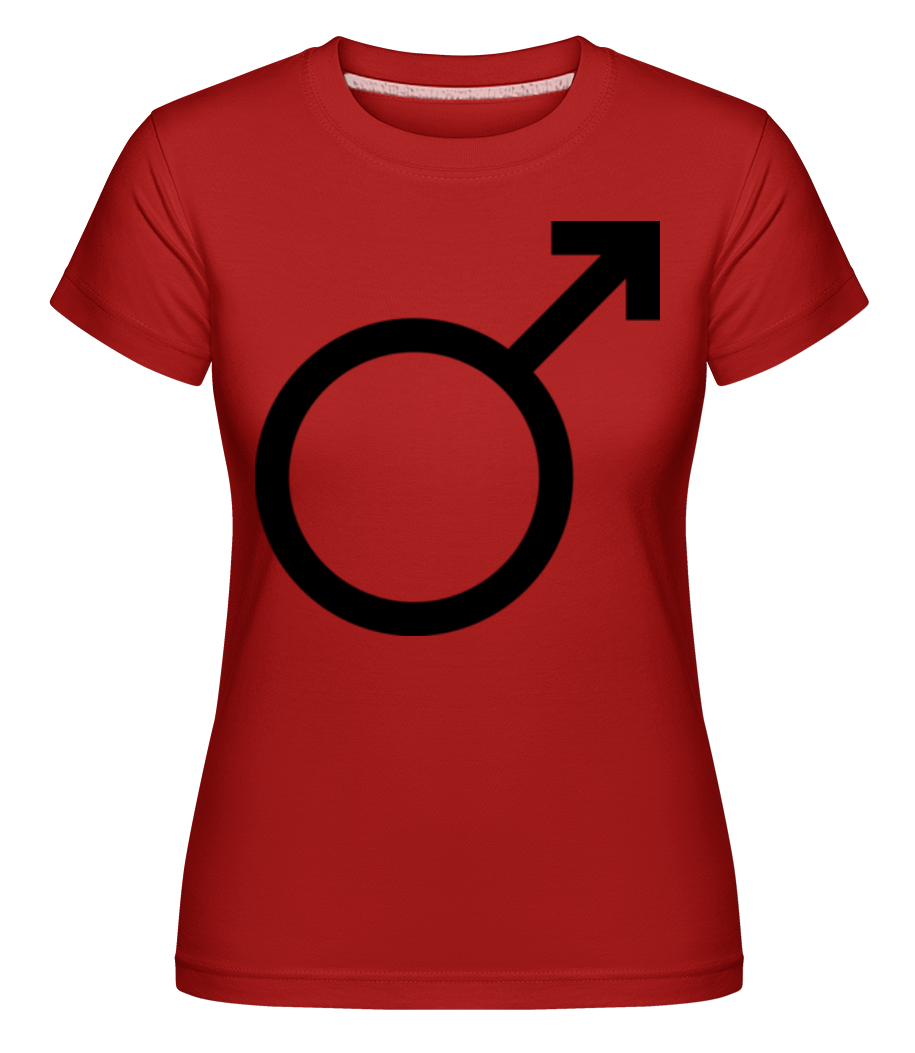 Aperçu: Masculin Symbol -  T-shirt Shirtinator femme - Rouge - Devant