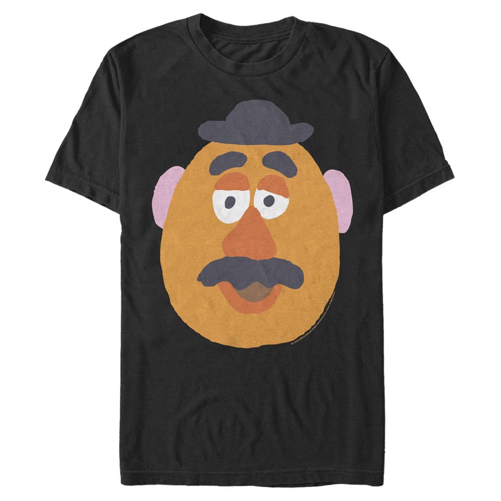 Aperçu: Pixar - Toy Story - Mr. Potato Head Mr. Potato Big Face - Homme T-shirt - Noir - Devant