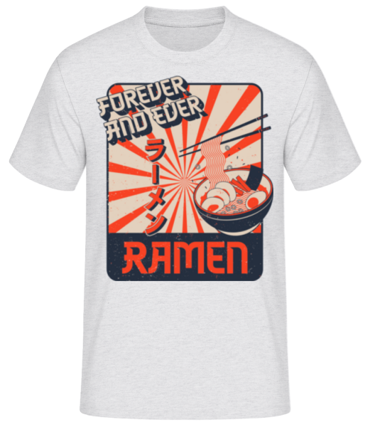 Forever And Ever Ramen - T-shirt standard Homme - Gris chiné - Devant