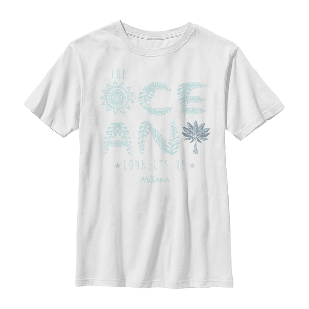 Disney - Vaiana : La Légende du bout du monde - Texte Connects Us - Enfant T-shirt