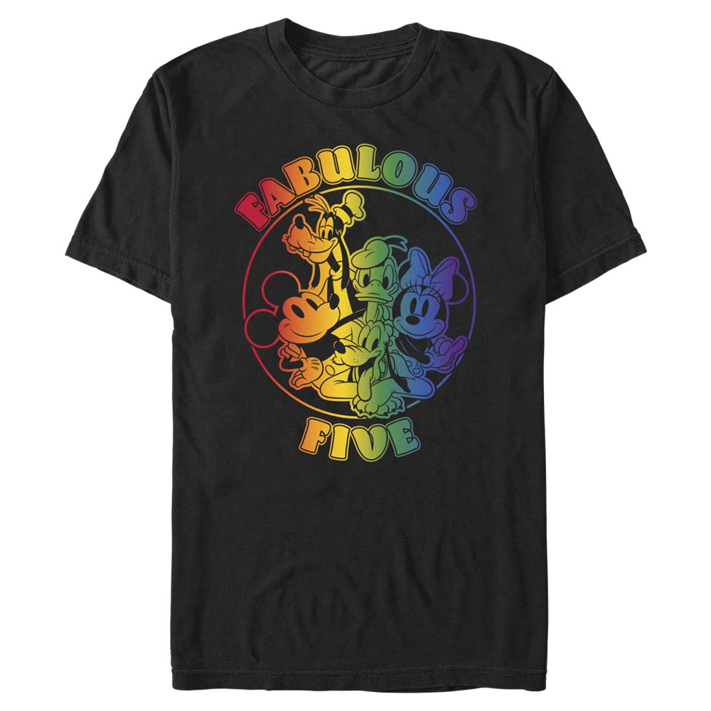 Disney Classics - Mickey Mouse - Photo de groupe Prideful Five - Pride - Homme T-shirt