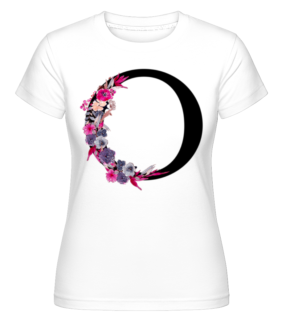 Fleurs Initiale O ·  T-shirt Shirtinator femme