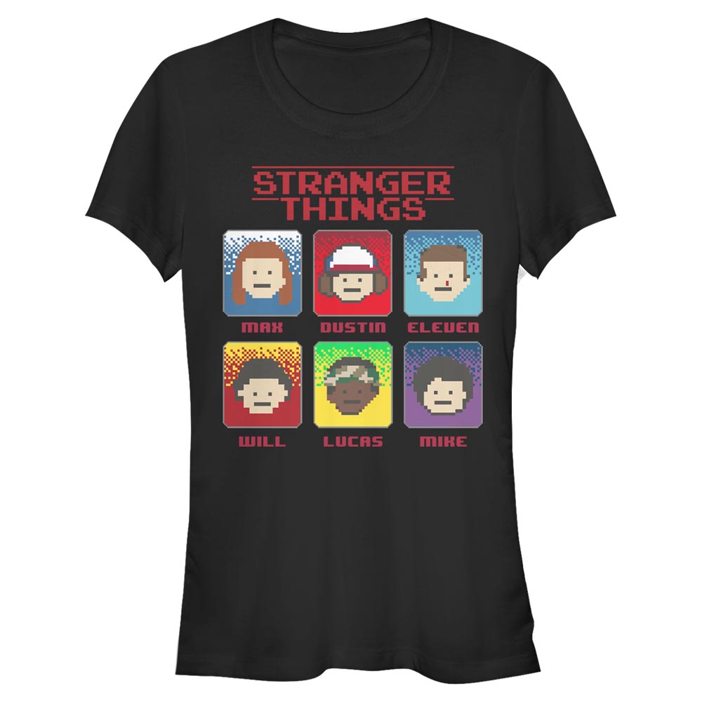 Netflix - Stranger Things - Photo de groupe 8 Bit Stranger - Femme T-shirt