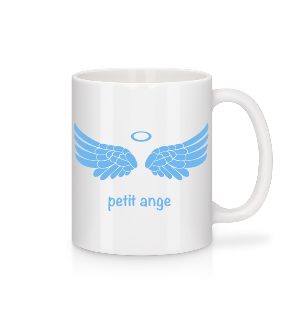 Petit Ange Bleu · Mug en céramique blanc