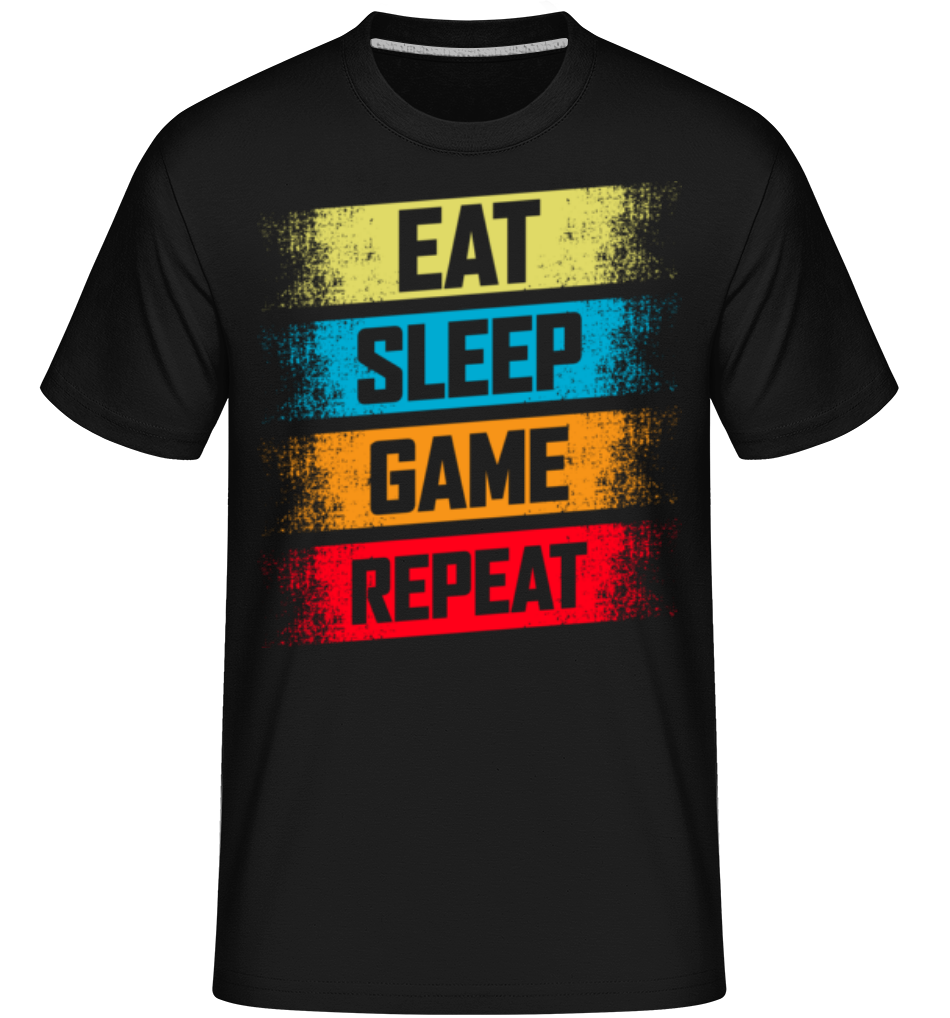 Eat Sleep Game Repeat ·  T-Shirt Shirtinator homme