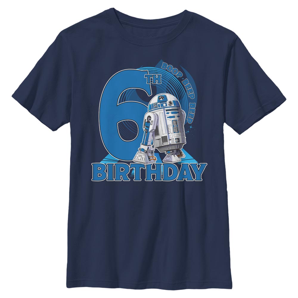 Star Wars - R2-D2 6th Birthday With R2D2 - Geburtstag - Kinder T-Shirt