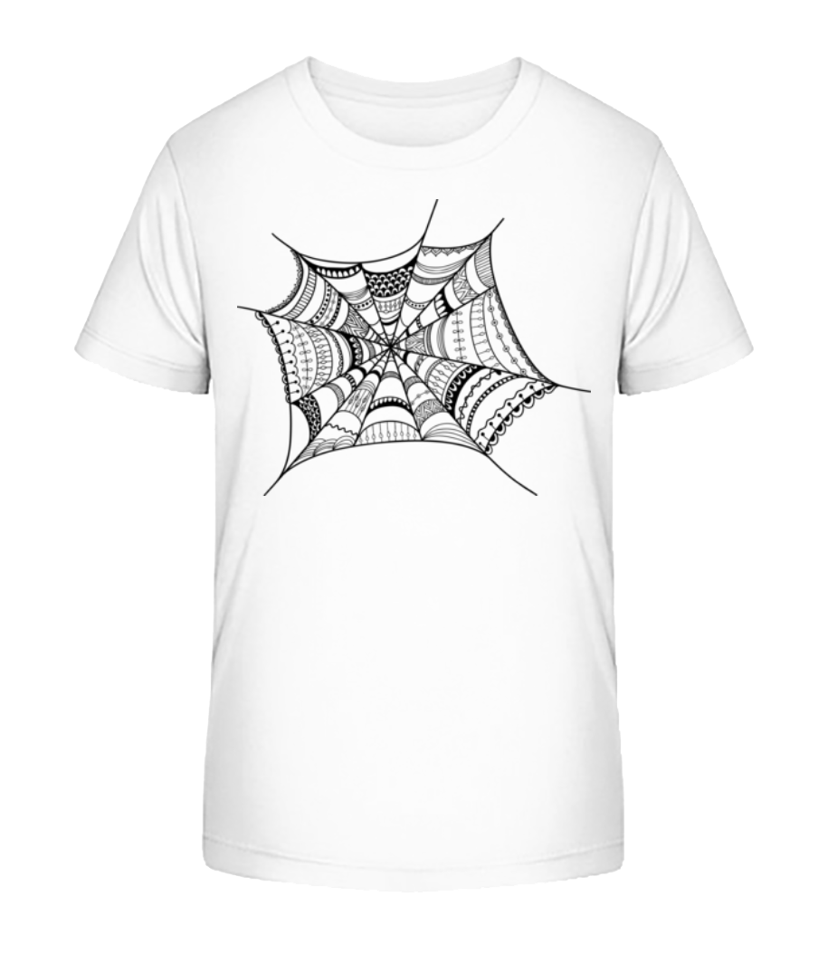 Aperçu: Toile D'Araignée - T-shirt bio Enfant Stanley Stella 2.0 - Blanc - Devant