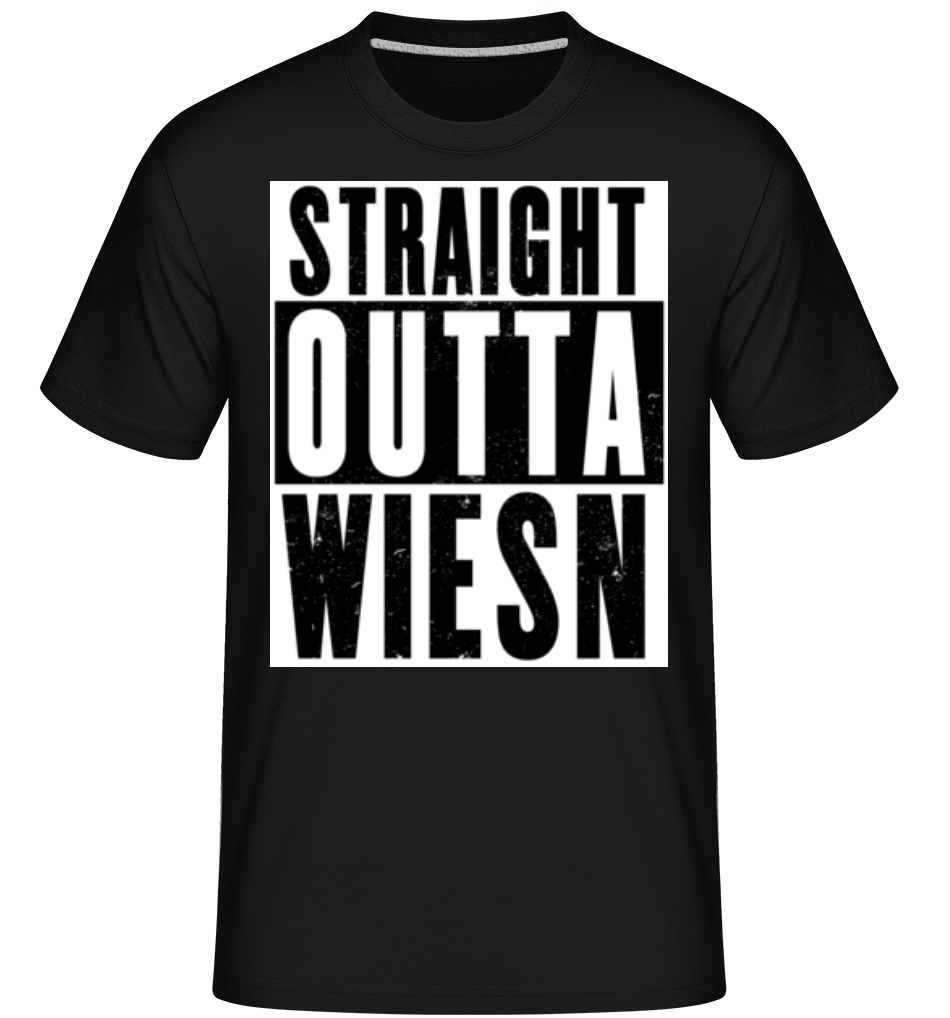 Straight Outta Wiesn white ·  T-Shirt Shirtinator homme