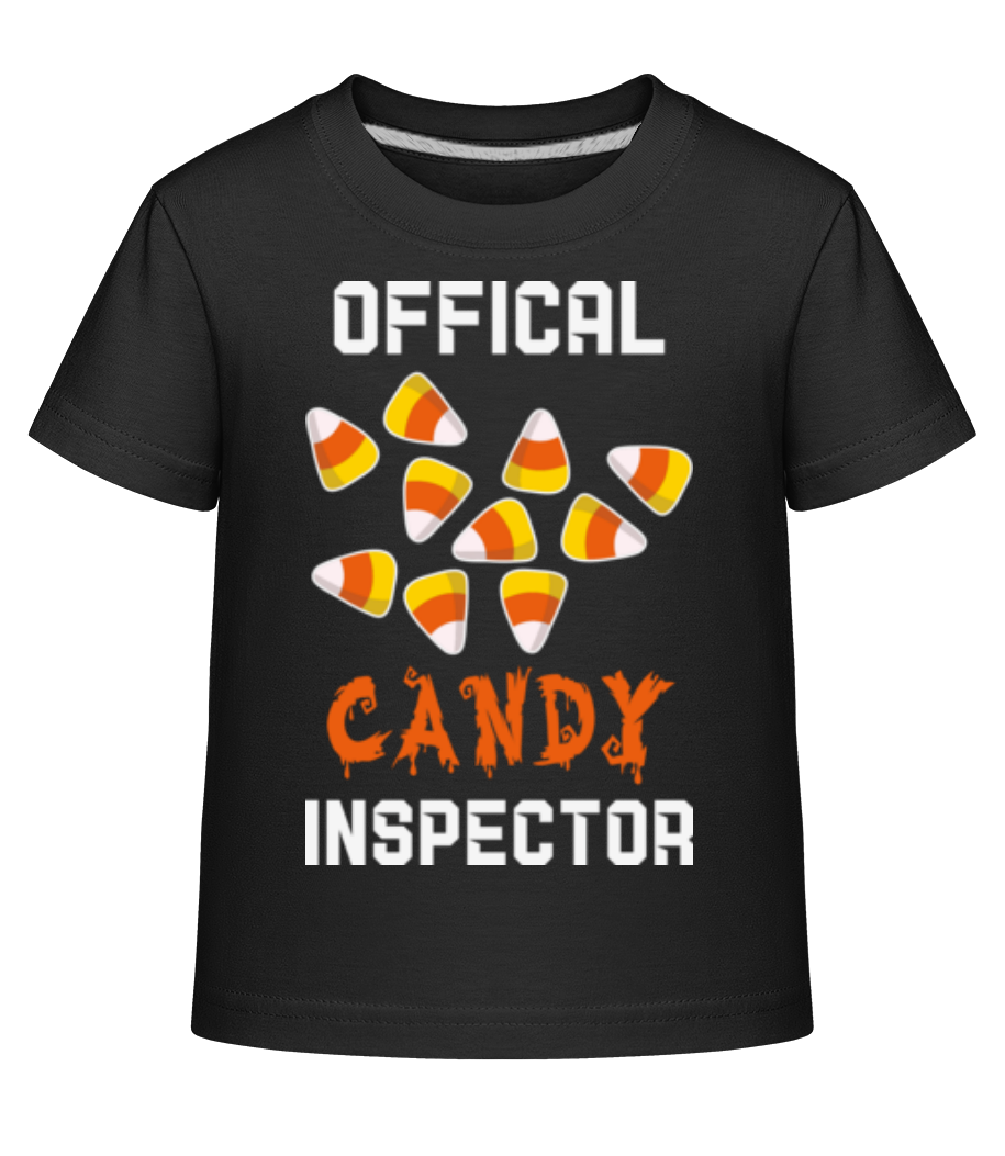 Aperçu: Official Candy Inspector - T-shirt shirtinator Enfant - Noir - Devant