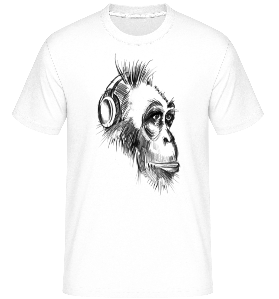 Singe Avec Un Casque ·  T-Shirt Shirtinator homme