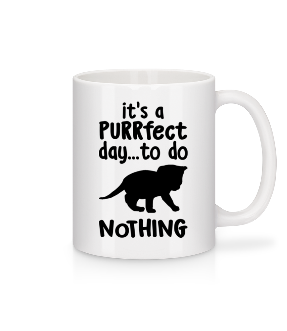 It's A Purrfect Day · Mug en céramique blanc