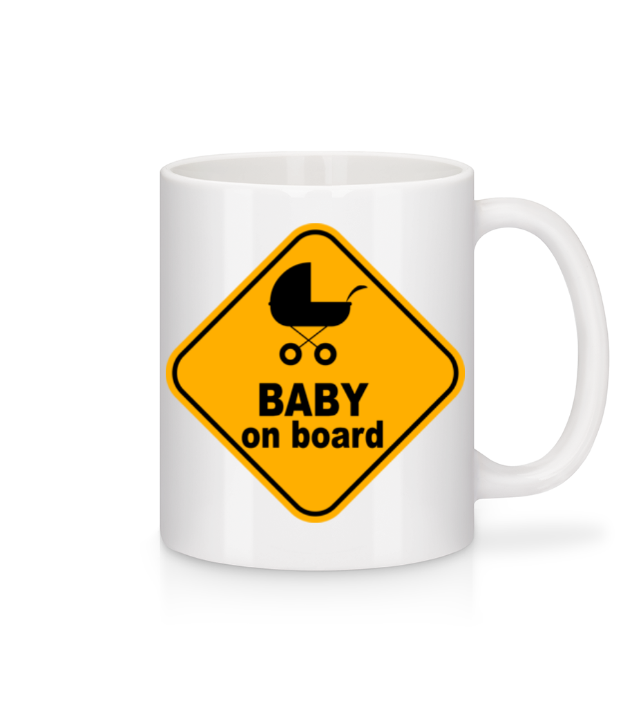 Aperçu: Baby On Board - Mug en céramique blanc - Blanc - Devant