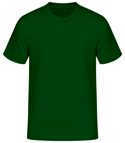 Männer Basic T-Shirt - Flaschengrün - Vorne