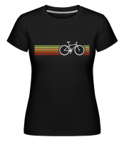 Retro Bicycle -  Shirtinator Women's T-Shirt - Black - Front Retro Bicycle -  Shirtinator Women's T-Shirt - Black - Front