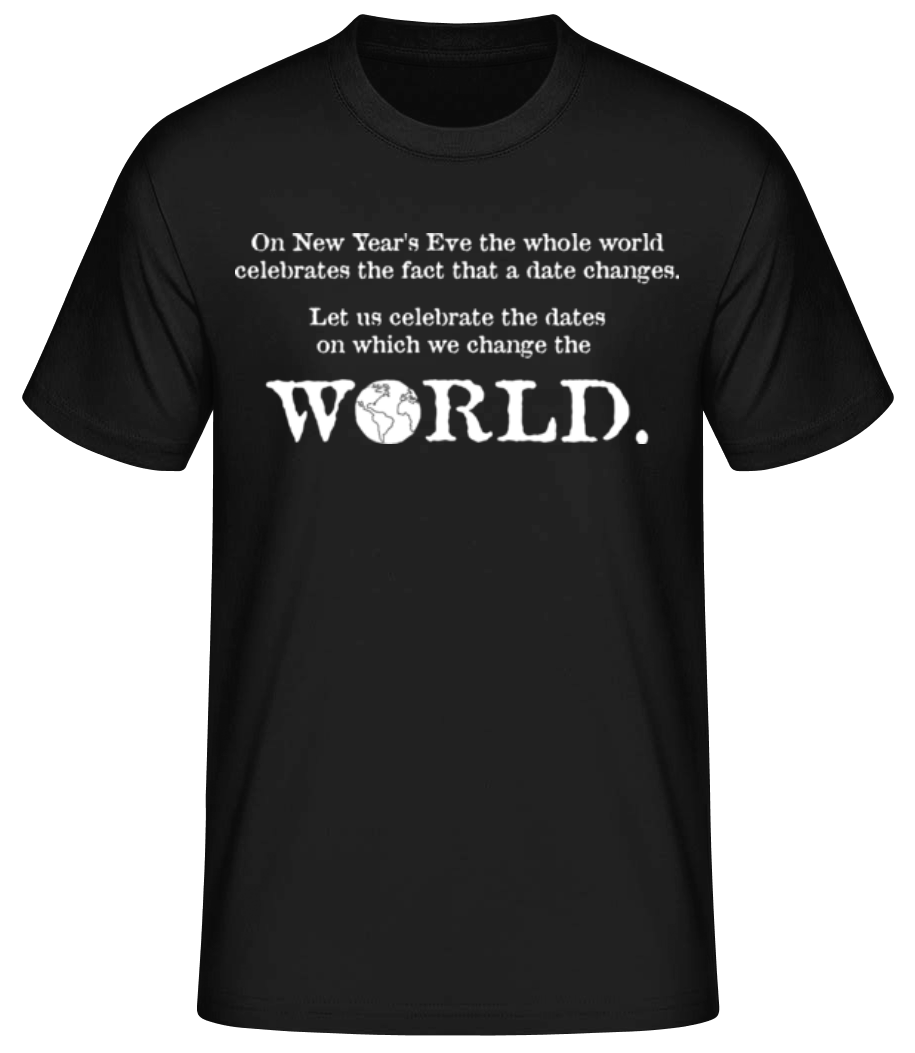 Aperçu: Change The World - T-shirt standard Homme - Noir - Devant