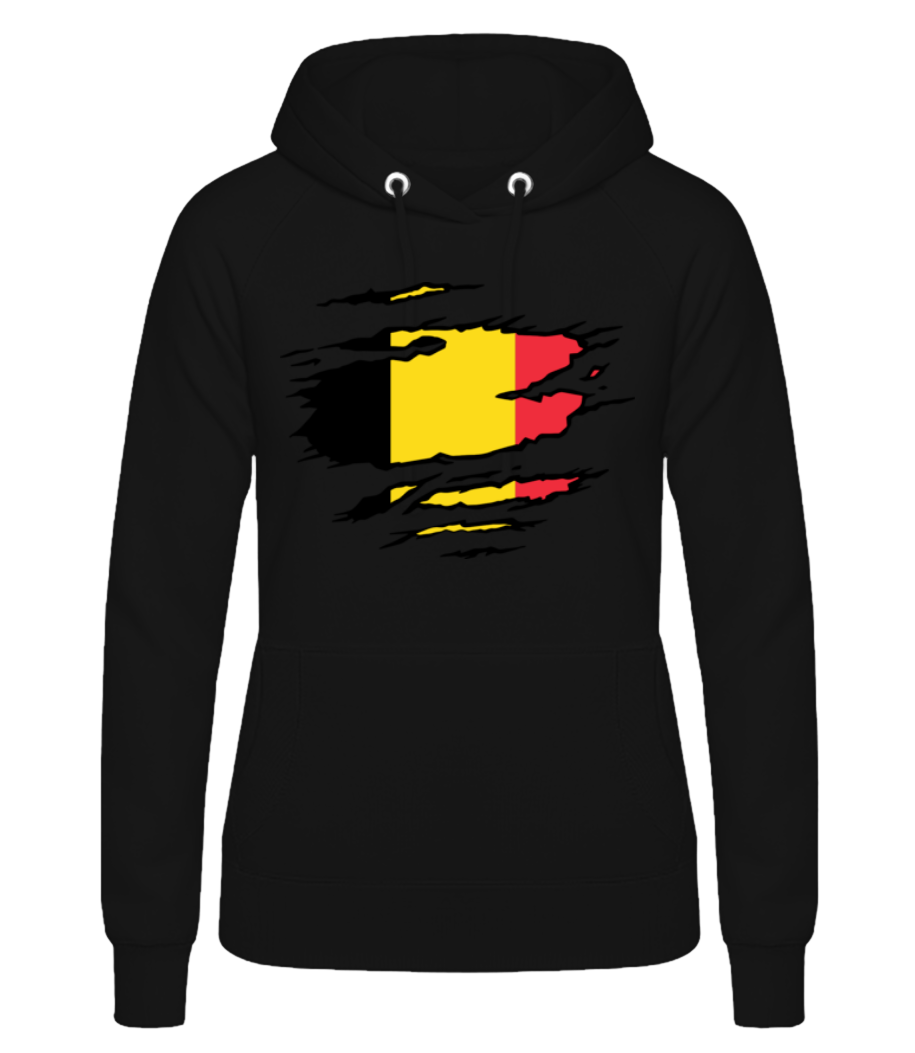 Belgique du drapeau mûré · Sweat à capuche basique pour femme